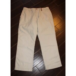 Tommy Jeans Mens 40x32 Khaki Straight Leg Casual Chino Jeans